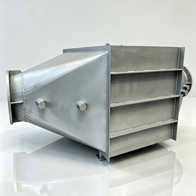 Small rectangular heat exchanger