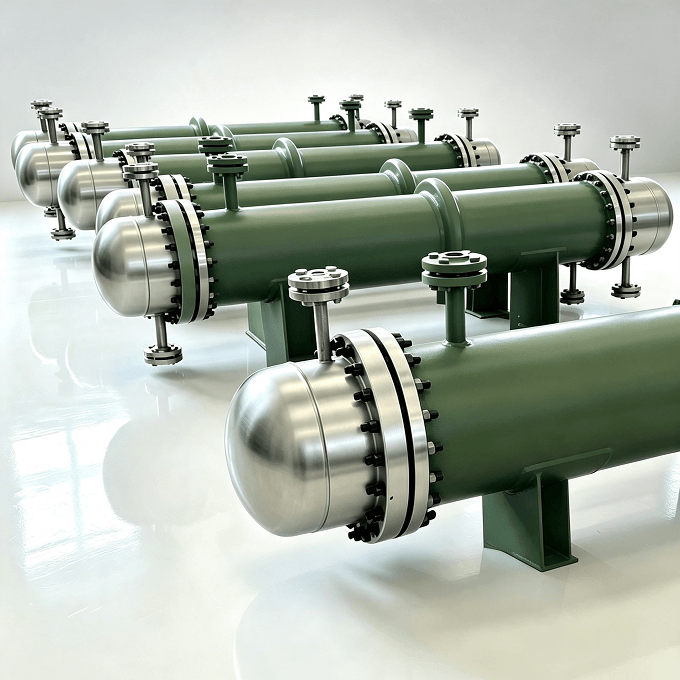 Pack plate cleaning heat exchanger