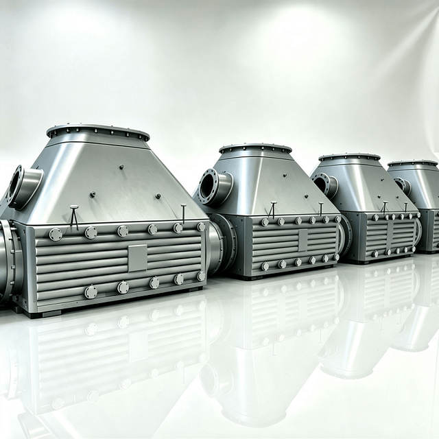 Large rectangular heat exchanger